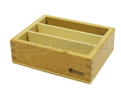 Секционный ящик для карточек (3 ячейки)