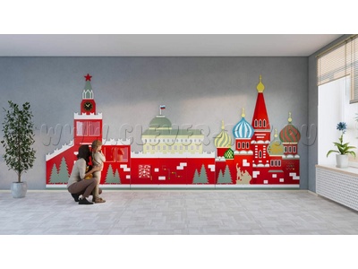 Панель для патриотического воспитания "Кремлевская площадь"