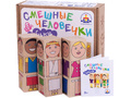 Кубики деревянные "Смешные человечки" (остатки)
