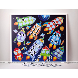 Магнитная доска "Ракеты" 86 х 75 см