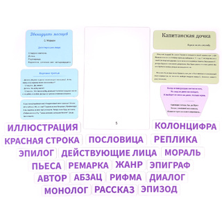Набор магнитных карточек: "Начинаем читать"