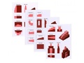 Игры с башней и коричневой лестницей (4 предмета) неокрашенные